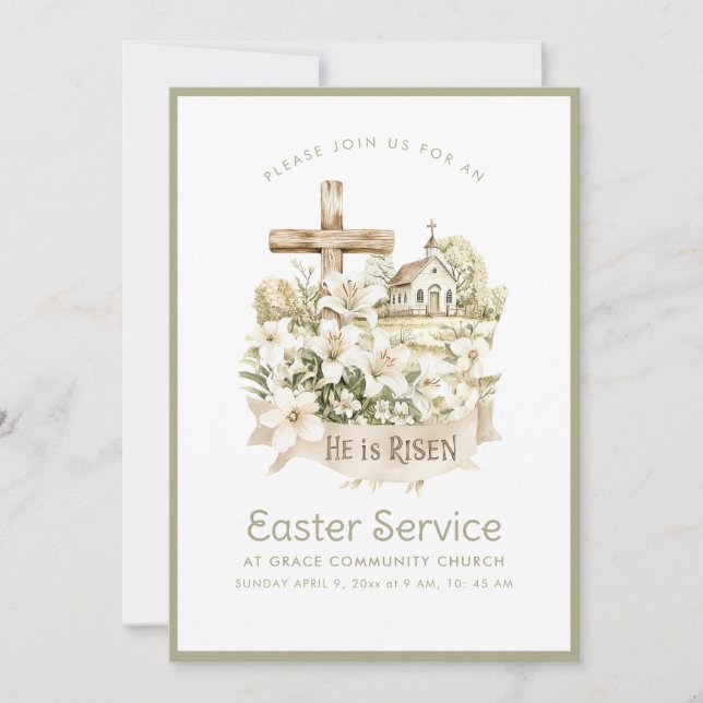 Neutral Church | Easter Service Invitation (Front)