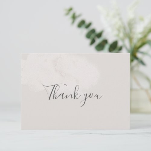 Neutral Cloud 9 Baby Shower Thank You Card