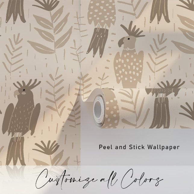 Neutral Cockatoo Tropical Wallpaper Wallpaper (Creator Uploaded)