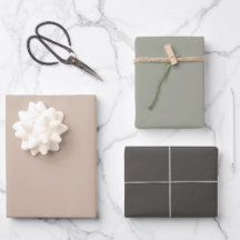 Neutral Color Palette Wrapping Paper Set
