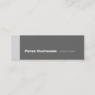 Neutral Color Simplistic Consultant  Minimal Mini Business Card