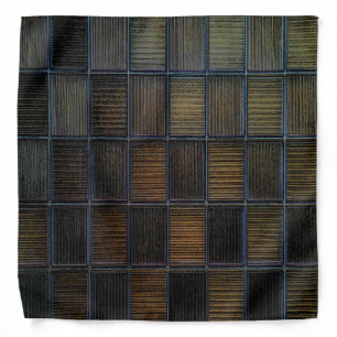 Neutral Colored Block Corduroy Look Bandana