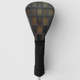 Neutral Colored Block Corduroy Look Golf Head Cover