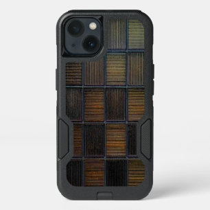 Neutral Colored Block Corduroy Look iPhone 13 Case