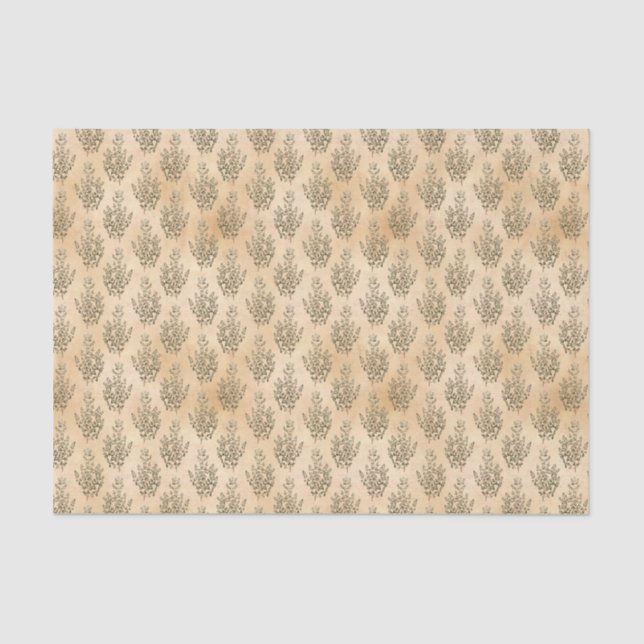 Neutral Colors Botanical Tissue Paper (Front)