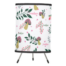 Neutral Colors Children Room Mushrooms Pattern