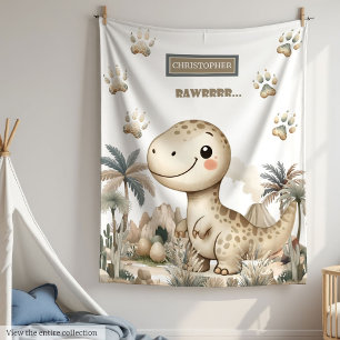 Neutral Colors Personalized Boy Baby Shower  Blanket