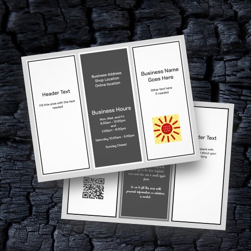Neutral Colors Tri_fold Business Advertising Flyer