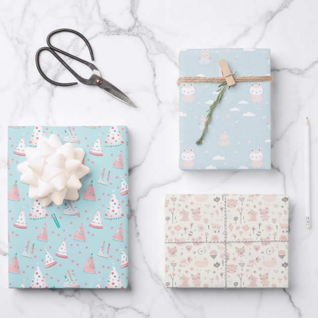 Neutral Colours And Theme  Wrapping Paper Sheets (Front)