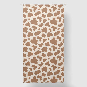Neutral Cow Print Western Cowboy Beige Brown Blackout Curtains