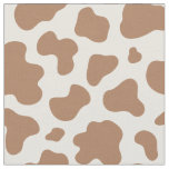 Neutral Cow Print Western Cowboy Beige Brown Fabric
