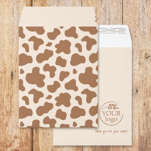 Neutral Cow Print Western Small Business Packaging Envelope Mailers