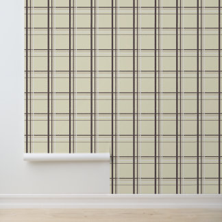 Neutral Cream Plaid Tartan Wallpaper