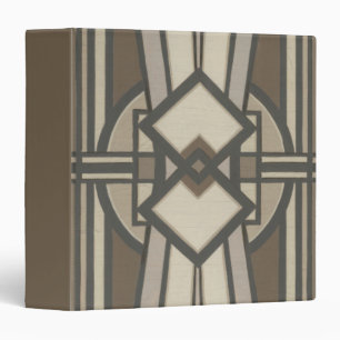 Neutral Deco Panel I 3 Ring Binder