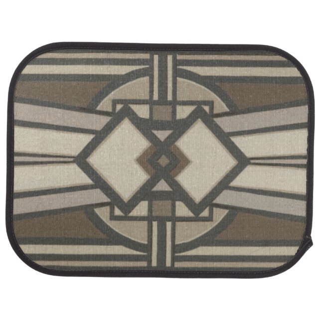 Neutral Deco Panel I Car Floor Mat (Rear)