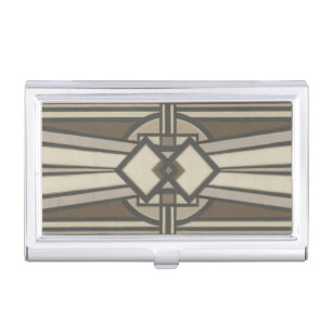 Neutral Deco Panel I Case For Business Cards