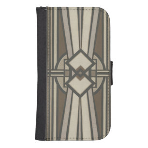 Neutral Deco Panel I Phone Wallet
