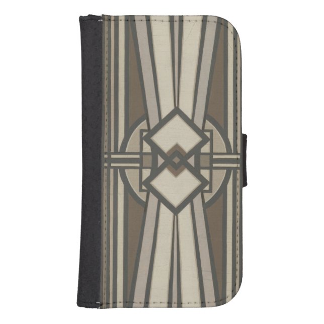 Neutral Deco Panel I Samsung Galaxy Wallet Case (Front)