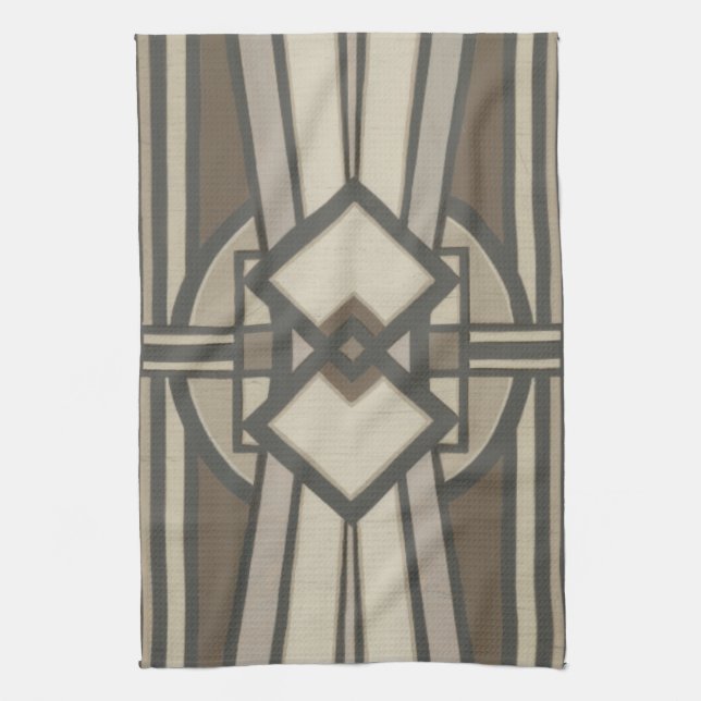 Neutral Deco Panel I Towel (Vertical)