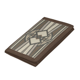Neutral Deco Panel I Trifold Wallet