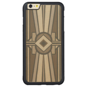 Neutral Deco Panel II Carved Maple iPhone 6 Plus Bumper Case