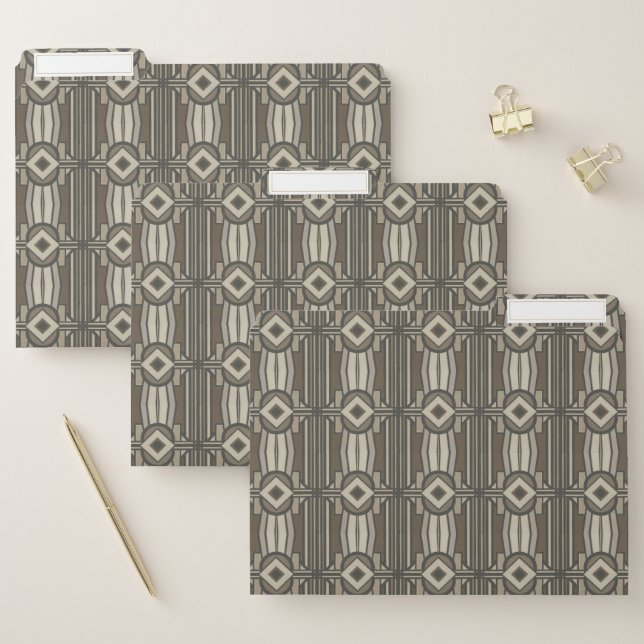 Neutral Deco Panel II File Folder (Set)