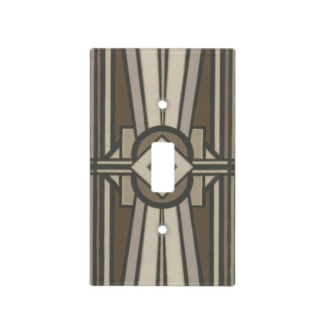 Neutral Deco Panel II Light Switch Cover (Front)