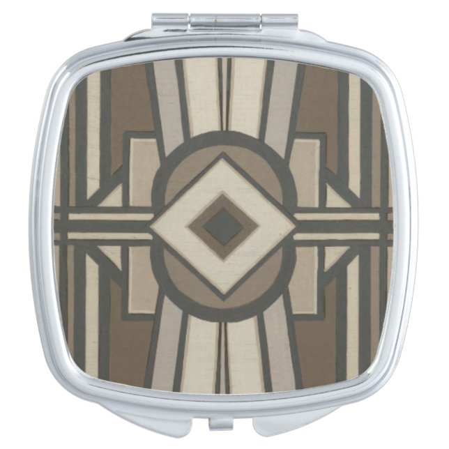 Neutral Deco Panel II Makeup Mirror (Front)