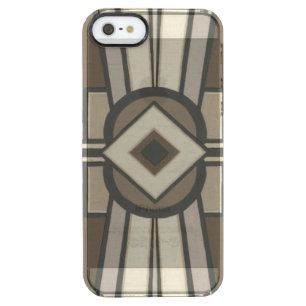 Neutral Deco Panel II Clear iPhone SE/5/5s Case