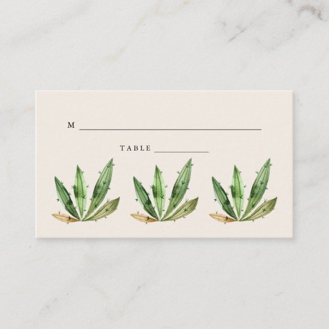Neutral Desert Stripes | Wedding Escort Cards (Front)