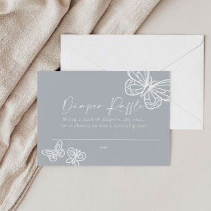 Neutral Diaper Raffle Baby Shower Card