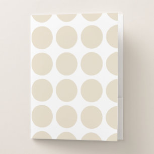 Neutral Dots Pocket Folder