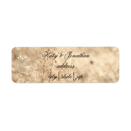 Neutral Dried Flowers Label