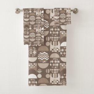 Neutral Earth Brown Nordic Scandinavian  Bath Towel Set