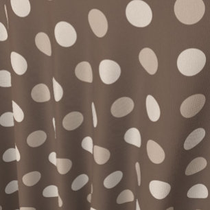 Neutral Earth Brown Polka Dots Design  Fabric