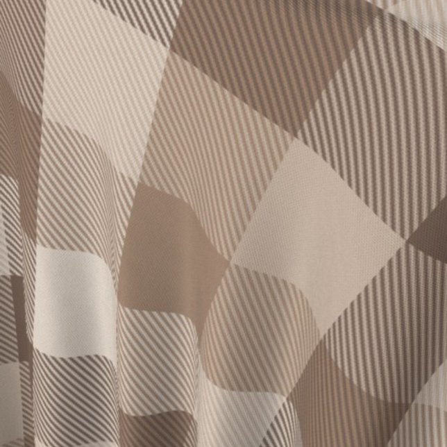 Neutral Earth Tan Checkered Gingham Plaid  Fabric (Creator Uploaded)