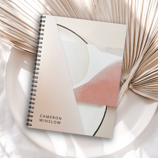 Neutral Earth-Tone Modern Abstract Notebook (Creator Uploaded)