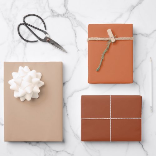 Neutral Earthy Tones  Wrapping Paper Sheets