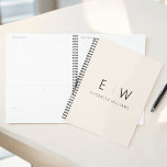 Neutral Elegant Modern Minimalist Monogram Name Planner<br><div class="desc">Achieve organization and style in one with our Classic Elegant Modern Minimalist Monogram Planner. This meticulously designed planner seamlessly blends timeless sophistication with contemporary minimalism, making it an essential tool for staying on top of your schedule. Crafted with precision and attention to detail, this planner is more than just a...</div>