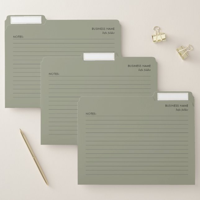 Neutral Feminine File With Note Folder (Set)