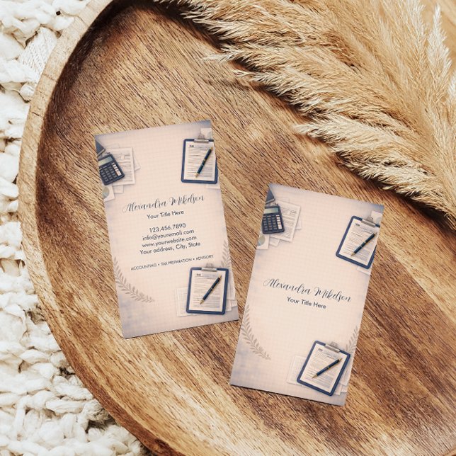 Neutral Financial Services Branding Business Card (Creator Uploaded)