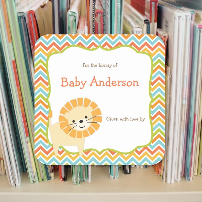 Neutral Gender Lion Baby Bookplates (Creator Uploaded)