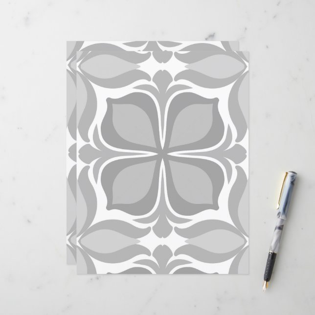 Neutral geolmetrical tiles (Front/Back In Situ)