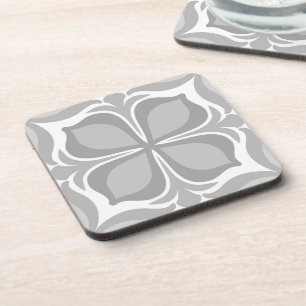 Neutral geolmetrical tiles beverage coaster