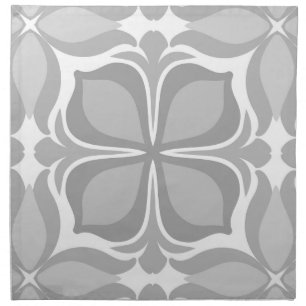 Neutral geolmetrical tiles cloth napkin