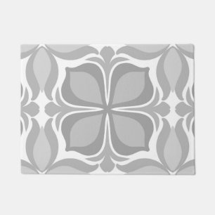 Neutral geolmetrical tiles doormat