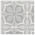 Neutral geolmetrical tiles fabric
