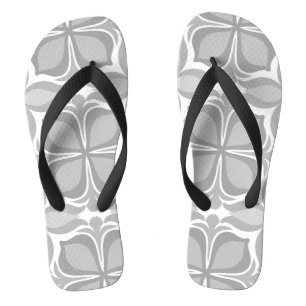 Neutral geolmetrical tiles flip flops