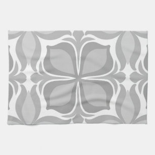 Neutral geolmetrical tiles kitchen towel