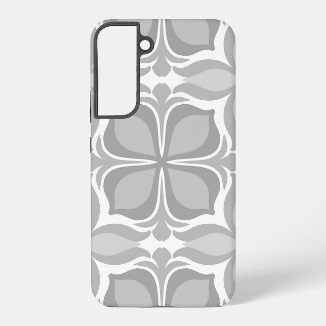 Neutral geolmetrical tiles samsung galaxy case (Back)